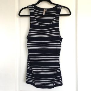 Banana Rep Navy/White Striped Tank - NWOT